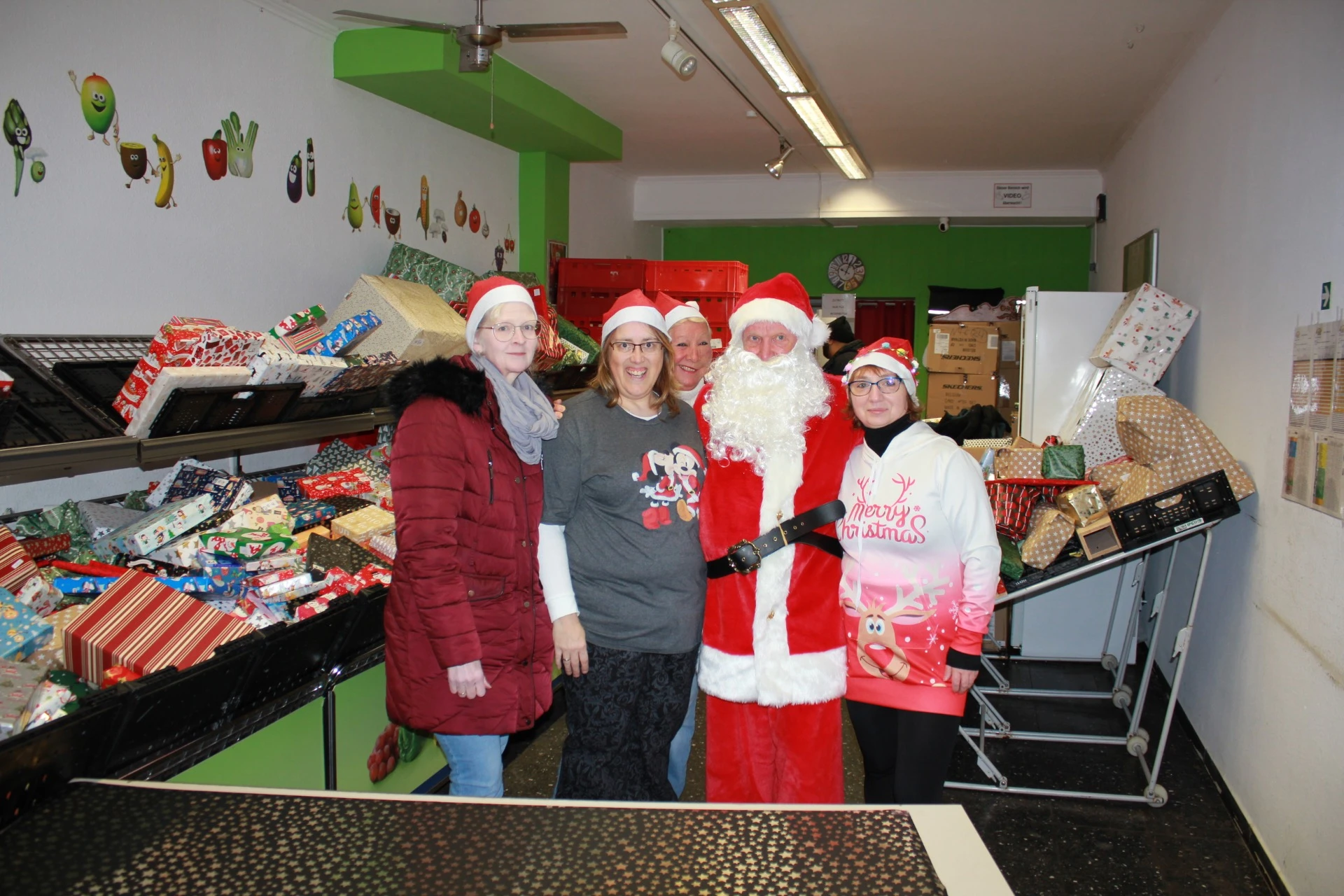 Weihnachtsaktion mit dem Weihnachtsmann